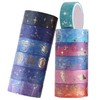Eclovane 12 Rolls Washi Tape Set - Galaxy Purple Decorative