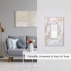 Donecmminery Decorative Outlet Covers Pink Jade Marble Granite 1 Gang