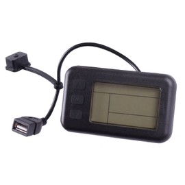 e-motos KT-LCD1 Display 24 V / 36 V with USB Charging Port for Pedelec, Electric Bicycle, E-Bike