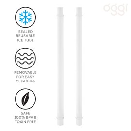 OGGI Set of Two Replacement Ice Tubes for Beer Tower, Ideal Spares for Commercial Use, Fits OGGI 8088 Series Beer Towers