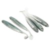 5Pcs Simulated Soft Fish Bait 3D Eyes Environmentally Friendly Silicone