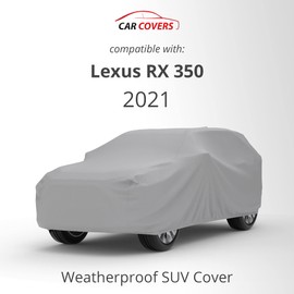 CarCovers Weatherproof SUV Cover & Warranty Compatible with Lexus 2021 RX 350 - Outdoor Cover Theft Cable Lock SUV Accessories Better Than Waterproof