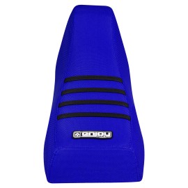 Honda Fourtrax TRX 70 Gripper Seat Cover 1986 - 1987 all BLUE - BLACK ribs #279