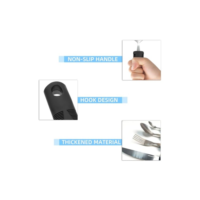 Disability Aids Easy Grip Eating Utensils Set of 4 –