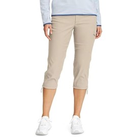 Eddie Bauer Women's Rainier Tech Capri Pant (US, Numeric, 16, Regular, Regular, Tan)