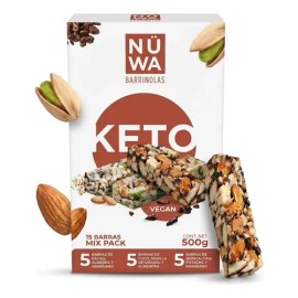 Barra proteica Nuwa Keto sin TACC 35 g pack x 15                                                                                                      