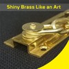 Security Door Chain Guard Solid Brass, Heavy-Duty Home Security, Sturdy