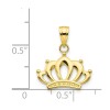 Unbranded 10K Yellow Gold Crown Pendant 10C989