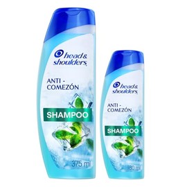 Head  Shoulders Shampoo Control Caspa Anti-Comezón 375 ml  180 ml Pack                                                                                