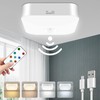 WhitePoplar Motion Sensor Rechargeable Ceiling Light Indoor with Remote, Wireless