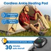 Ankle Heating Pad for Pain Cordless, Ankle Massager with Heat