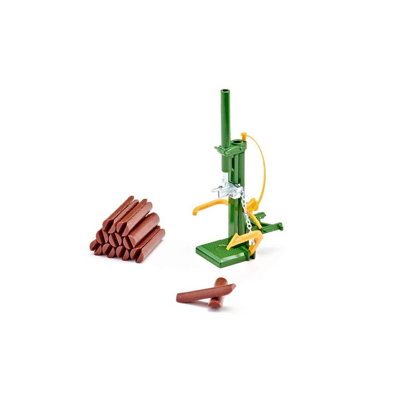 siku 2468, Wood Splitter, 1:32, Metal/Plastic, Green, Incl. 10 plastic