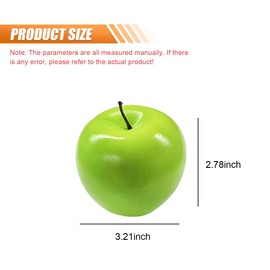 ZIMISI Cute Apple Car Dashboard Decoration Ornament, Funny Center Console Decoration Accessories, Universal Fruit Themed Car Ornament for Vehicle Desk Office (Green Apple)