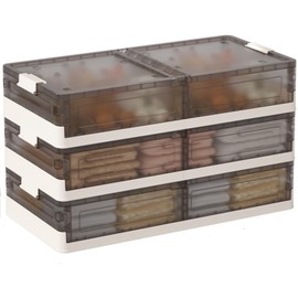 Under Bed Storage Containers - 3Pack, Stackable Under Bed Rolling Storage Plastic Containers, 11.5Gal Storage Bins with Wheels, Multi-purpose Storage Bins with Lids for Clothes, Shoes, And Duvets