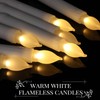 Macarrie 108 Pieces Flameless LED Taper Candles Battery Operated Candles,