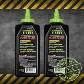 CE TOOLS Mean Green EXTREME VISIBILITY Marking Chalk - Green (2-Count) 10 oz (283.5g)- Made in USA
