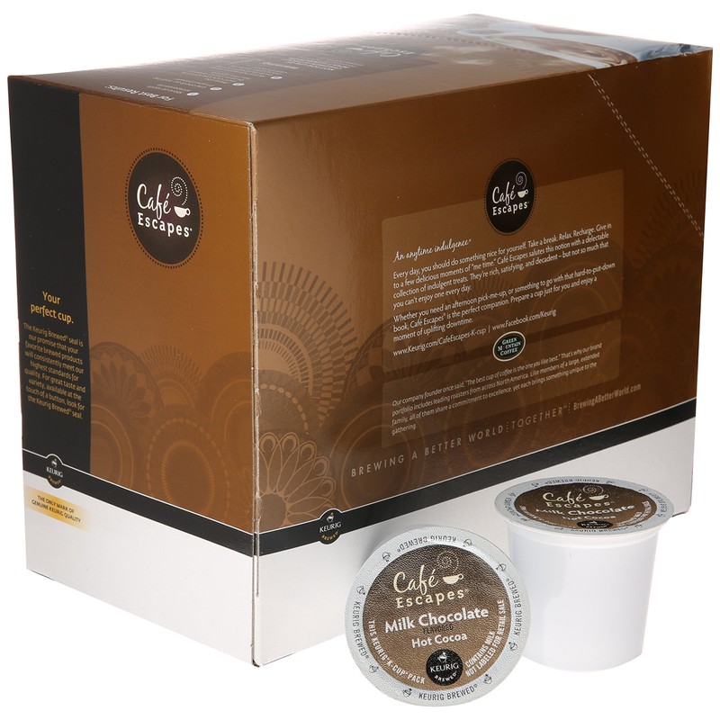 Café Escapes Hot Cocoa, Milk Chocolate, 24 Count