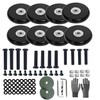 Suitcase Caster Replacement, Set of 8, 2.1 inches (54 mm),