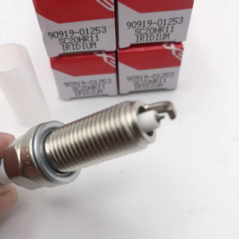 Factory/OEM 4X Original OEM Iridium Spark Plugs 90919-01253 DENSO SC20HR11