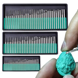 Rotary Burr Set - Grinder Bit Kit,Set of 90 Wood Stone Grinder Tools for Carving, Engraving, Polishing, Burr Drill Kit