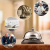 Pack of 2 Table Bell, 8.5 x 7 cm Stainless