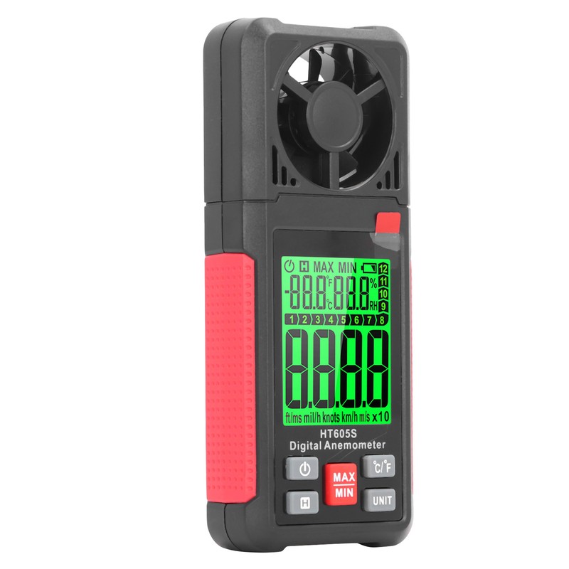 Digital Anemometer High Accuracy 2.26 Inch LCD Screen Thermal Handheld
