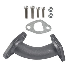 Racing Performance Intake Pipe Inlet Manifold For CT200U CT200U-EX BT200X,for 212cc 196cc/6.5HP Go Kart and Gas Mini Bike,For Honda GX160 GX200 Silvery