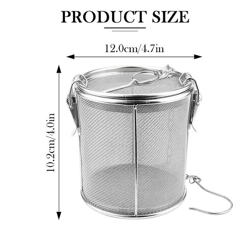 Stainless Steel Mesh Filter, Tea Strainers, Soup Seasoning Separation Basket,