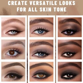Pink & Brown Matte Shimmer Make Up Pallet,5colours Brown Nude Eyeshadow Palette for Women,Highly Pigmented Eye Shadows Palette,Glod Brown Eyeshadow Palette,Waterproof Shimmer Matte Eyeshadow(02)