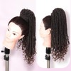 WIGER Clip In Dreadlock Ponytail Extensions Faux Locs Twisted Hairpiece