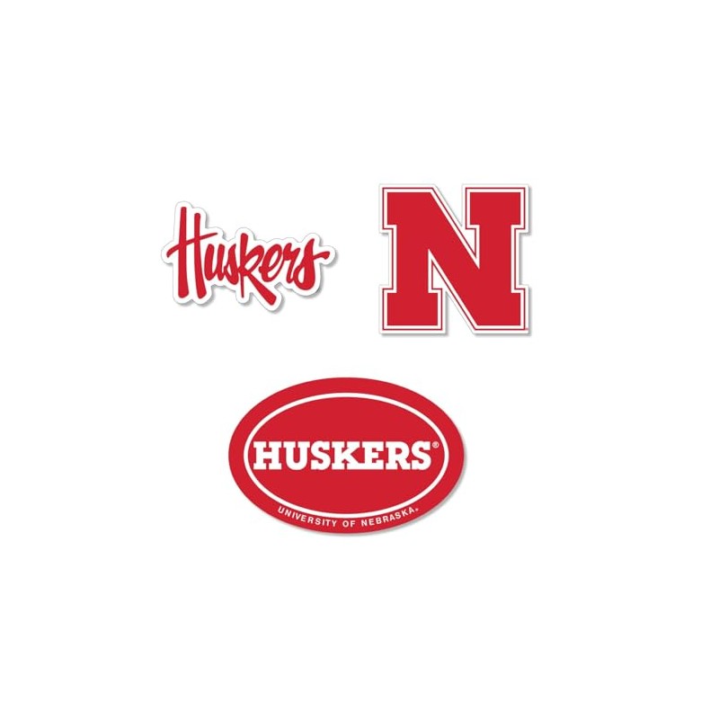 Nebraska Cornhuskers Magnet Set – 3 Pack Large Auto Magnets