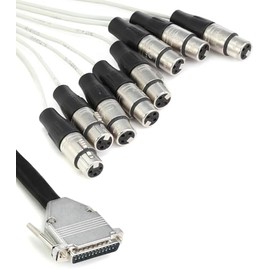 Pro Co DA88XF-5 - Analog DB25-XLRF Patch Snake, 5 Feet