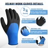 Velway 2 Pairs Safety Work Gloves - Lightweight Gardening Gloves