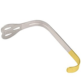 AAProTools Weider Cheek Tongue Retractor Medium Size Gold Plated Handle Surgi Dental Instruments