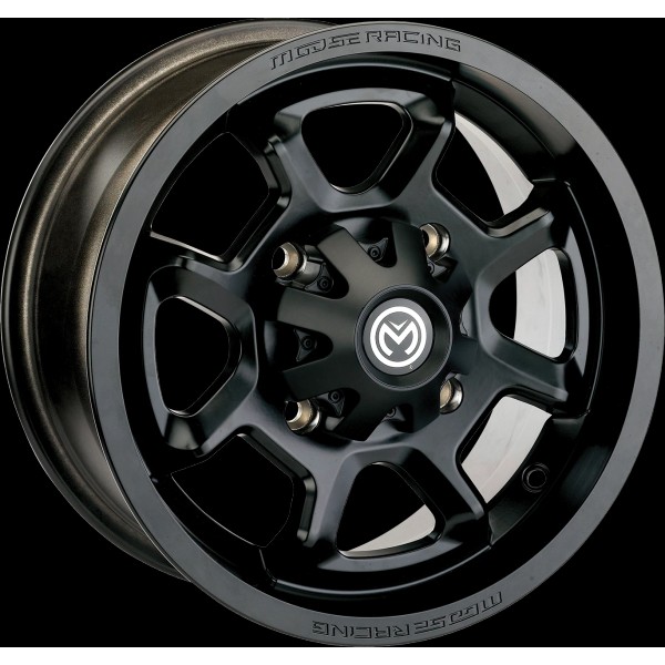 Moose Racing 415X Wheel Black 14x7 - 4/156 - 4+3