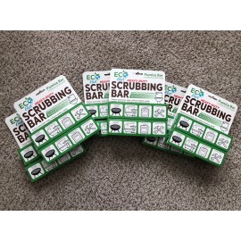 EcoBest 12 pack PUMICE heavy duty SCOURING STICK BAR for cleaning toilets