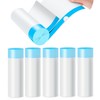 100pcs Small Tear-Free Drawstring Trash Bags 1.1 Mil 4 Gallon