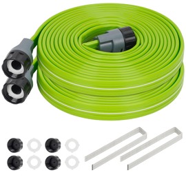 KOBAZ Sprinkler Soaker Hose 15FT 2Pack, Watering Hose with Holes, High-Efficiency Sprinklers System for Garden and Lawn with Staples