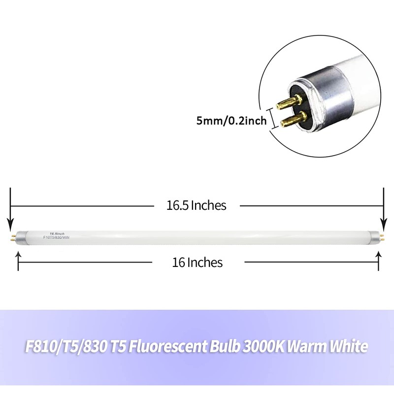 Konideke 16 Inches F10T5 Replacement Bulb Compatible Jasco T5 10