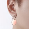 INFINIONLY Fashion Men's Stainless Steel Hoop Earrings Round Coin Lady