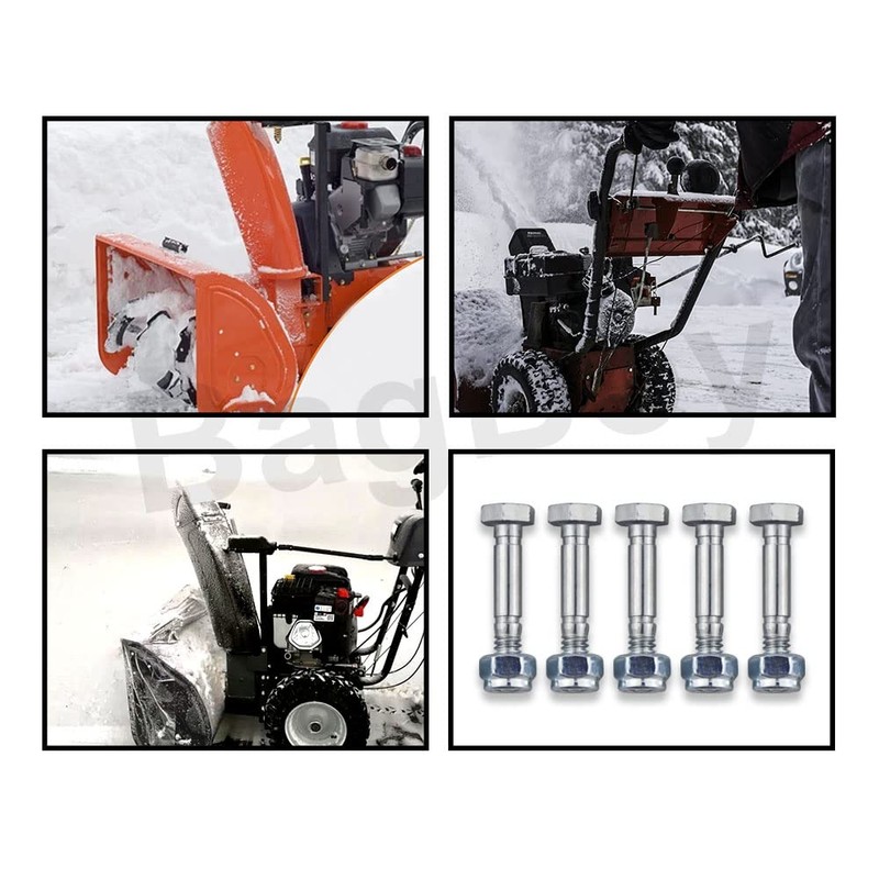 12 Pack 710-0890 Shear Pins With Nuts Compatible with MTD