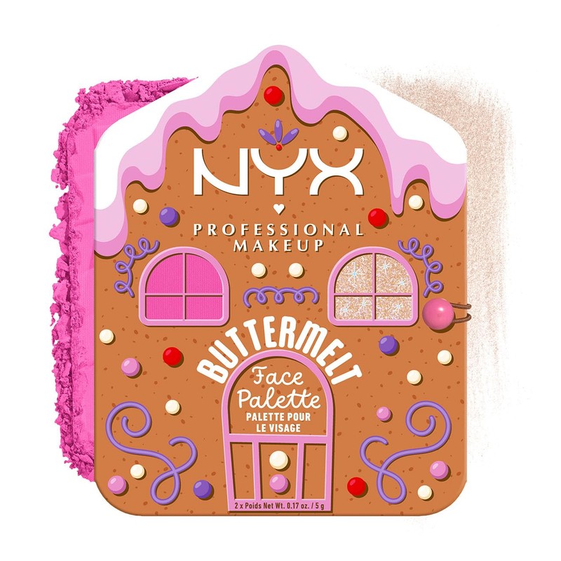 NYX Professional Makeup Giftset Buttermelt Face Palette, Blush & Highlighter