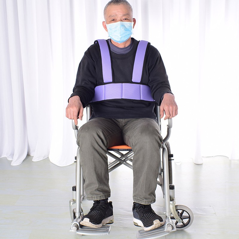 Wheelchair Harness Adjustable Double Shoulder Vest Design Wheelchair Seatbelt with