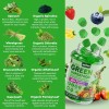 NextDia Super Greens Gummies, 120 Ct, Prebiotic, Probiotic, Spirulina, Chlorella