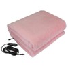 Car Heated Blanket Warm 12V Artificial Fleece Temperature Control Heating