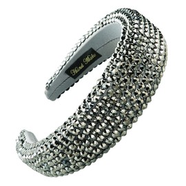 scicent Head Bands Wide Padded Non-Slip Hairbands for Women Glitter Sparkle Sequins Headbands Vintage Crystal Hair Bands for Girls Embellished Rhinestone Head Hoops - 26915