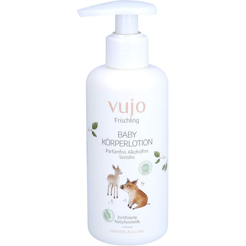 vujo Frischling Organic Baby Body Lotion Without Fragrances Without Alcohol
