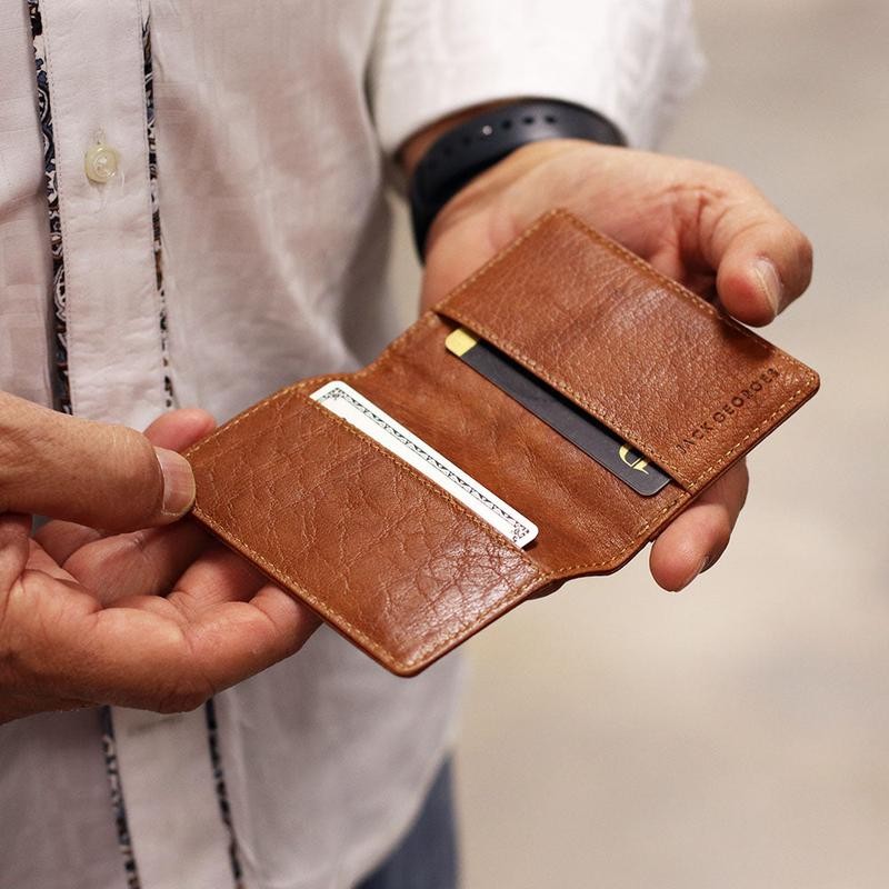 Slim Card Holder Wallet #7736 - Please Select Color:: Brown