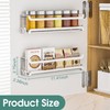 LUCYCAZ 2 Pack Wall Mounted Spice Rack for Spice Jars