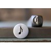 6mm Eighth Music Note Metal Punch Design Stamp - Supply